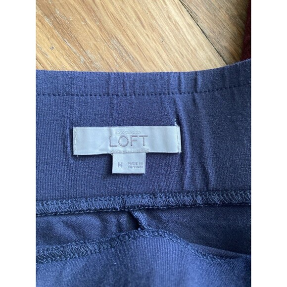 LOFT Skirts Bundle of 2 MEDIUM Gray Flare Burgundy Straight Pencil - Picture 3 of 10